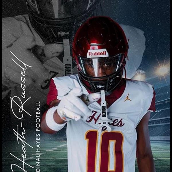 Customer photo review of Custom Sports Banner - Reflection Football
