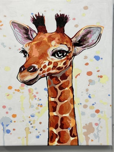 Customer photo review of Girafe souriante