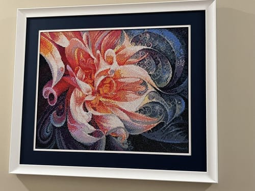 Customer photo review of Broderie Diamant - Forme de fleurs