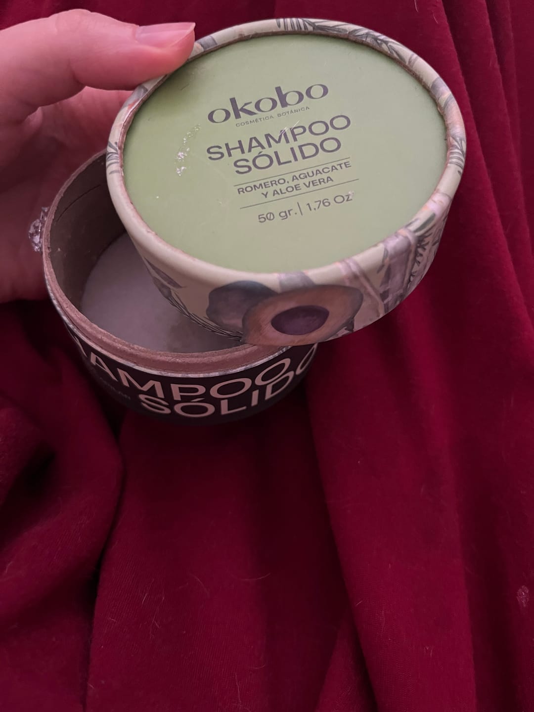 Customer photo review of CABELLO GRASO · Shampoo Sólido Okobo