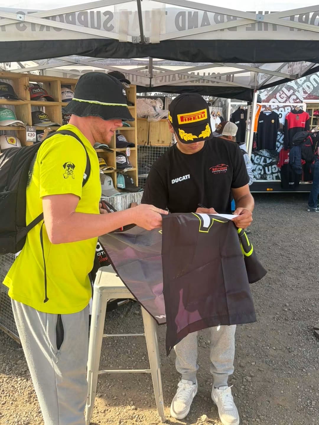 Customer photo review of Kyle Ryde Home Round Fluro T-Shirt [Limited Edition]