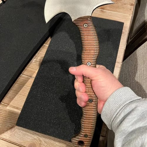 Customer photo review of Tactical tomahawk "Wendigo" with polymer composite handle