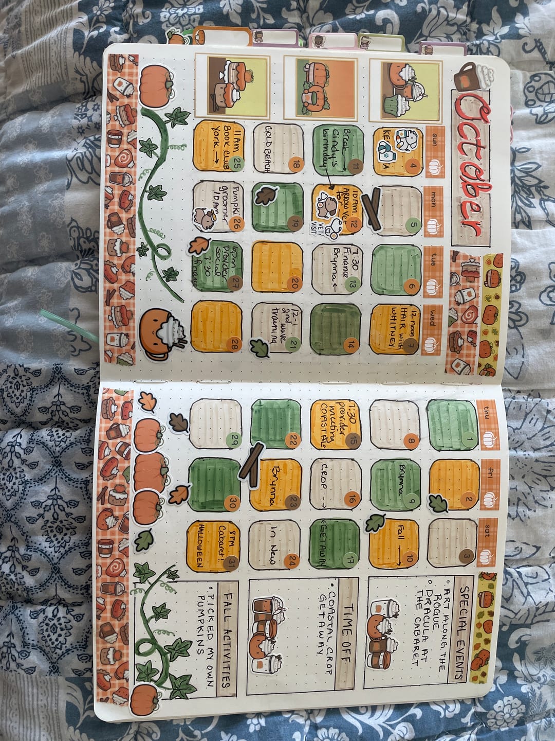 Customer photo review of Bath Time Planner Stickers