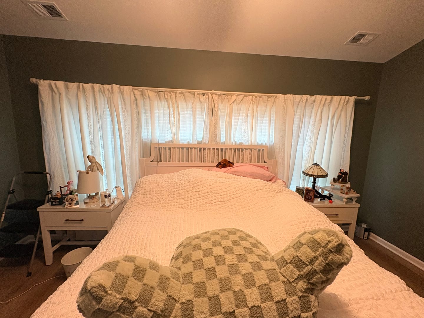 Customer photo review of Floral Embroidered Linen Blend Curtains (2 Panels)