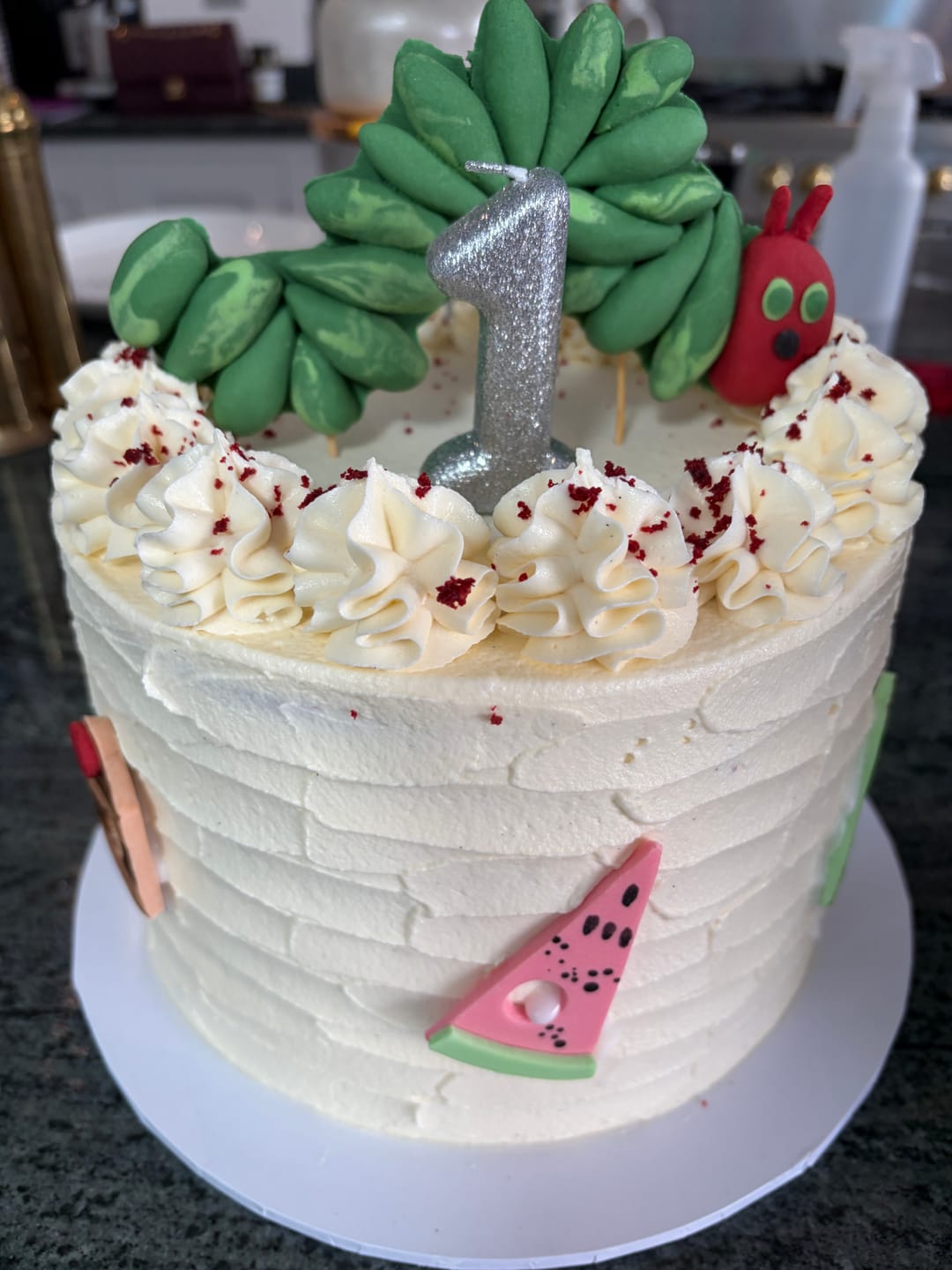 Customer photo review of Vegan Red Velvet Cake