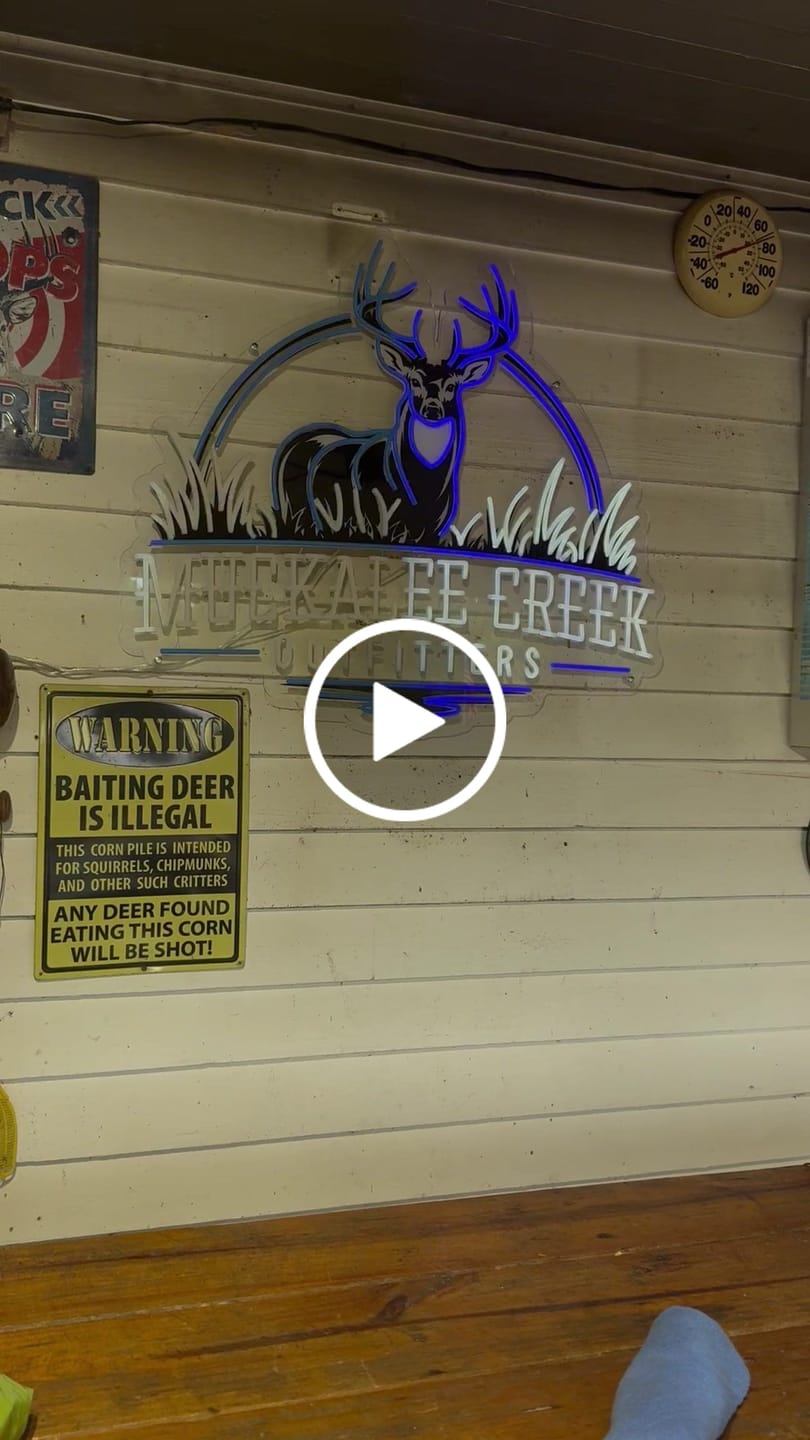 Customer video review of Muckalee Creek Outfitters - Premium Neon Artwork