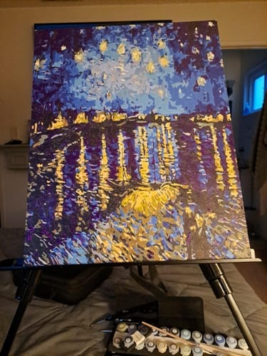 Customer photo review of Van Gogh Nuit Etoilée sur le Rhône