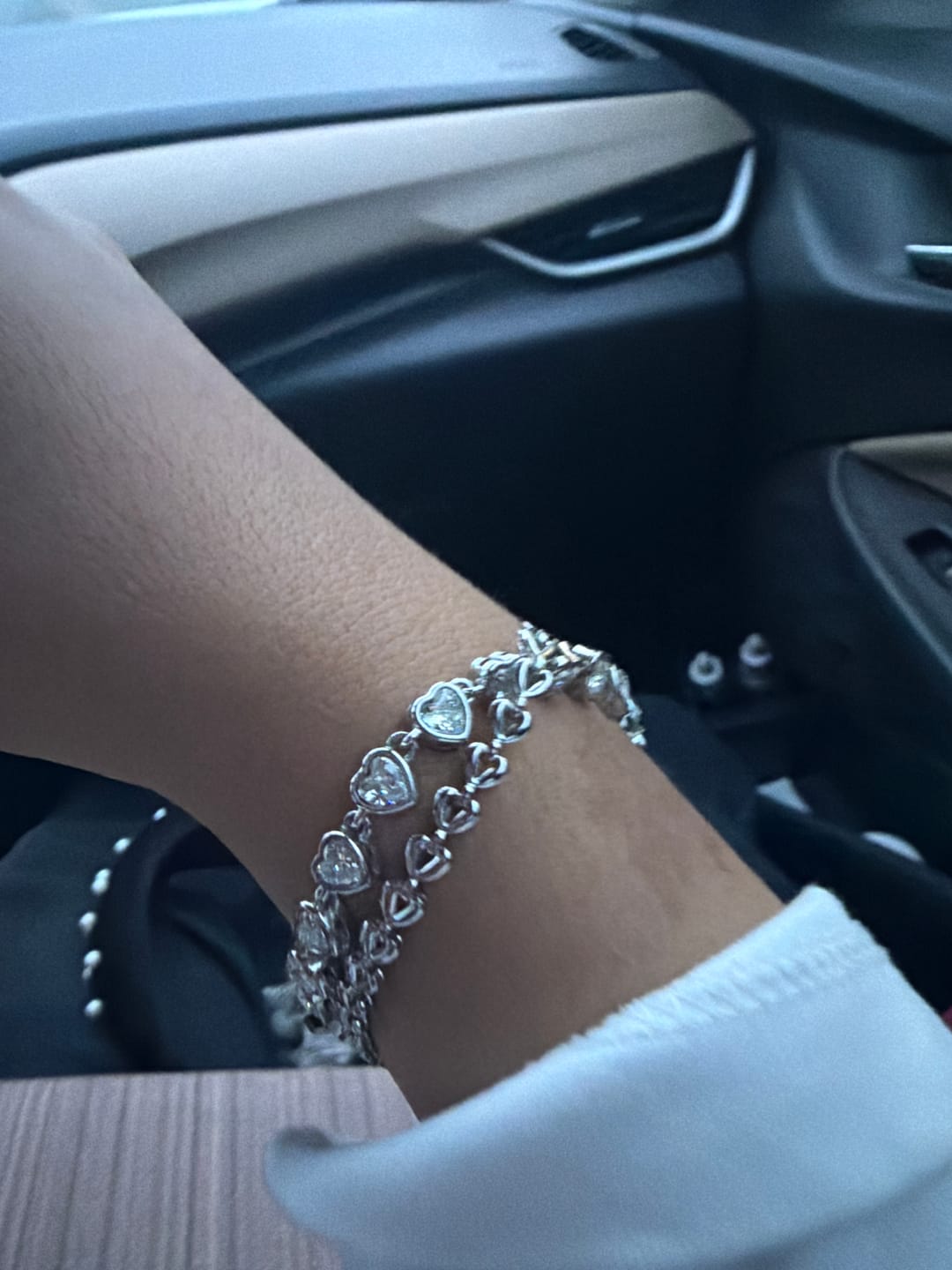Customer photo review of Pulsera Oria Plata + Zirconia