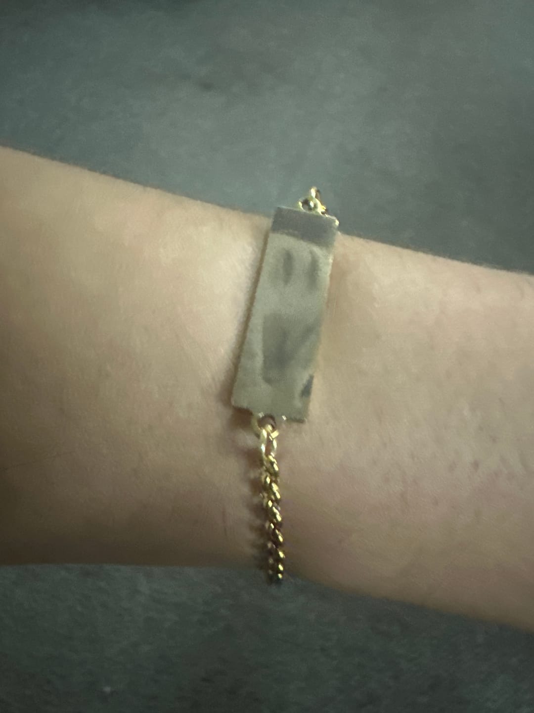 Customer photo review of Personalized Eye Photo Bracelet