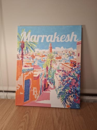 Customer photo review of Affiche de voyage Marrakech