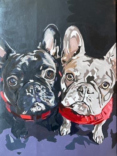 Customer photo review of Custom Paint by Numbers Kit