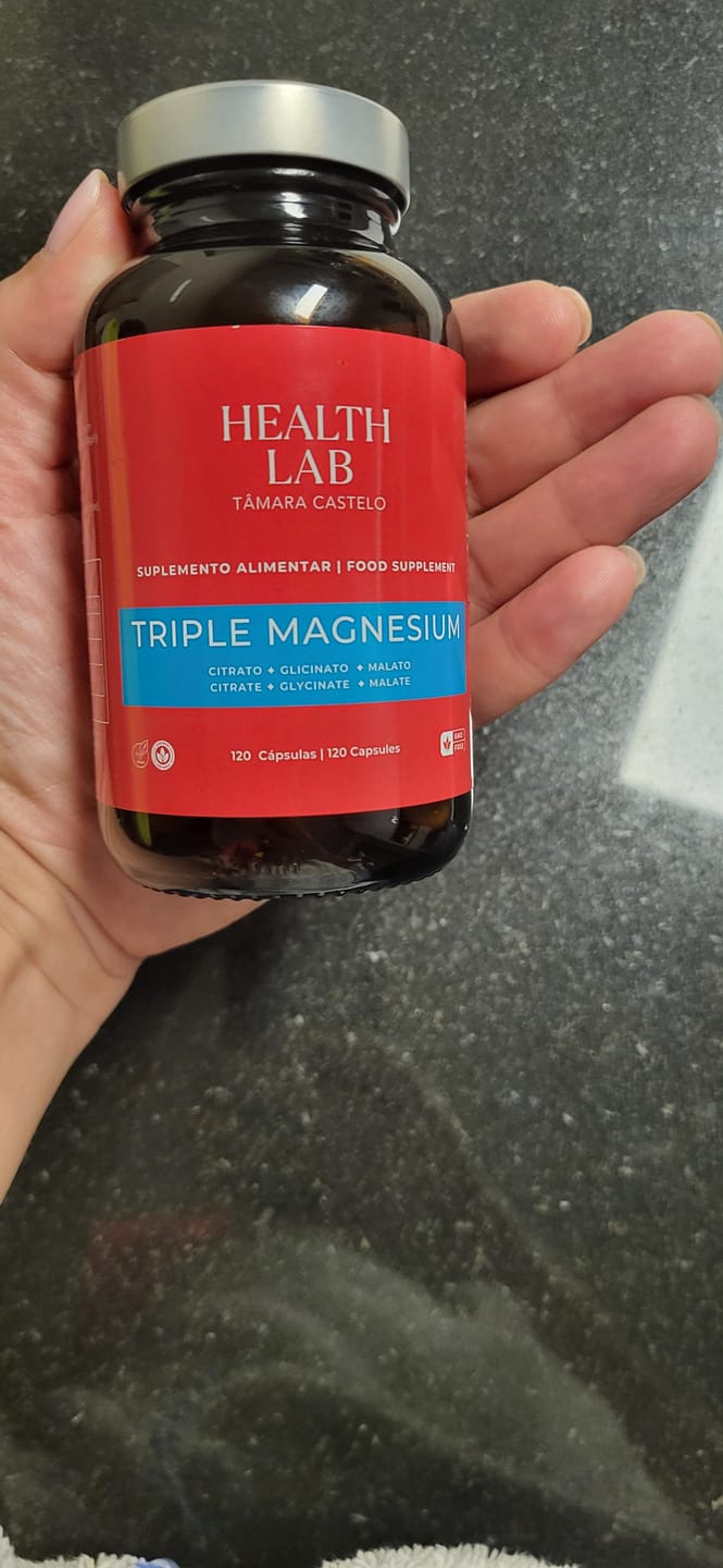 Customer photo review of Magnésio Triplo (Citrato, Glicinato e Malato)
