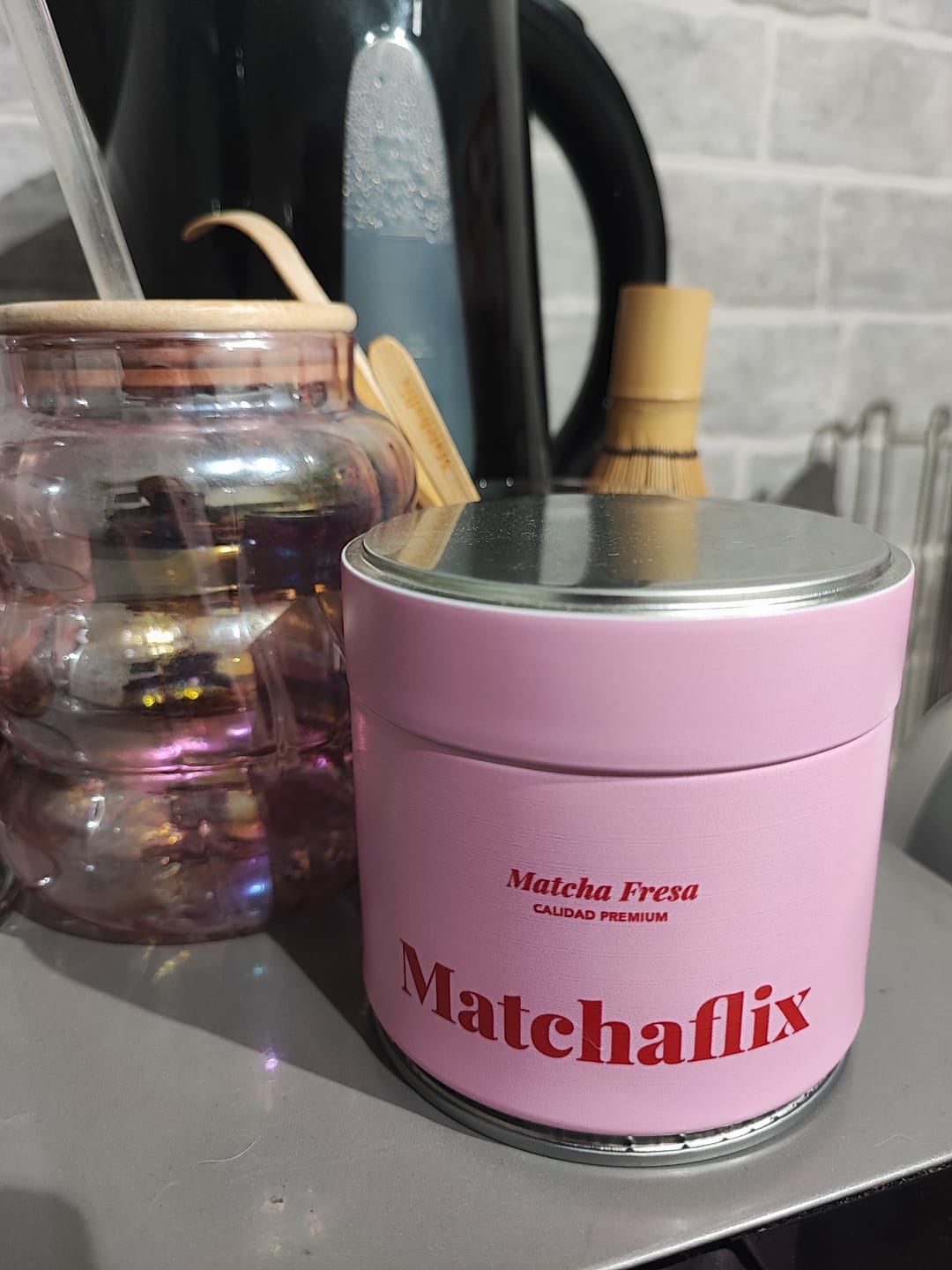 Customer photo review of Té Matcha Premium Fresa