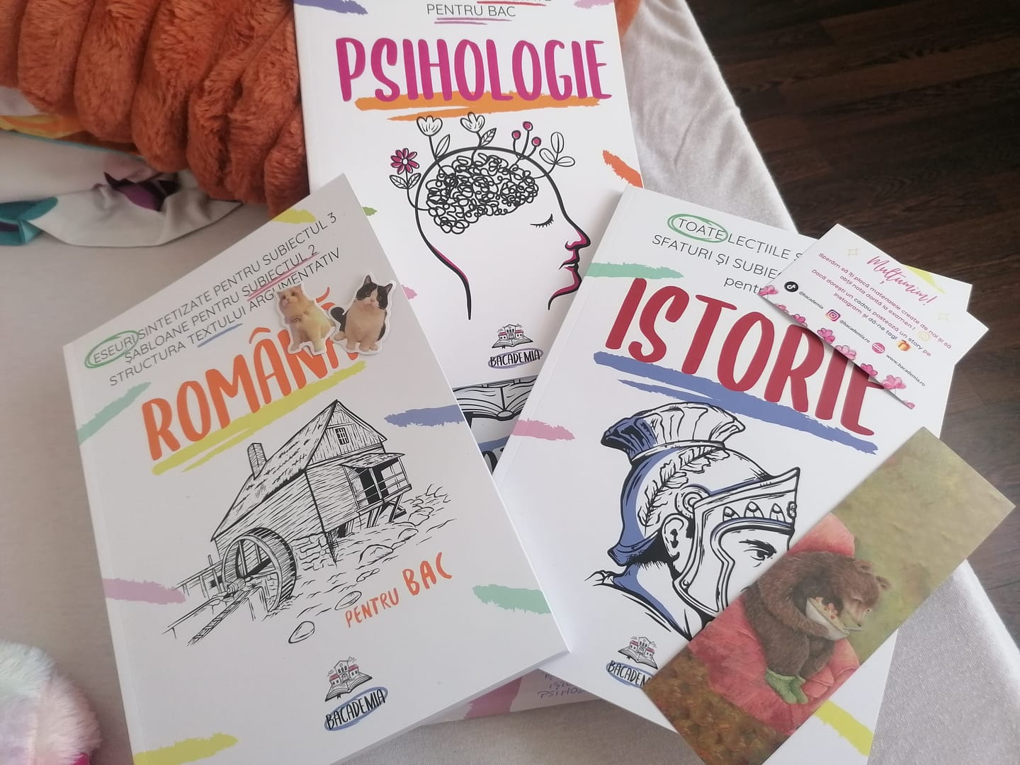 Customer photo review of Pachet Bacalaureat (Română + Istorie + Psihologie) Bacademia