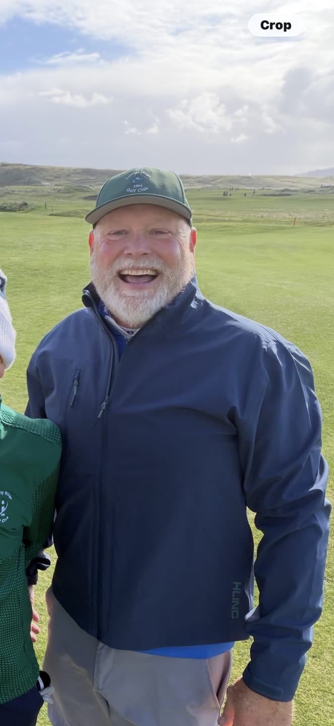 Customer photo review of 2026 Full Zip Waterproof Links Golf Jacket Navy Blue