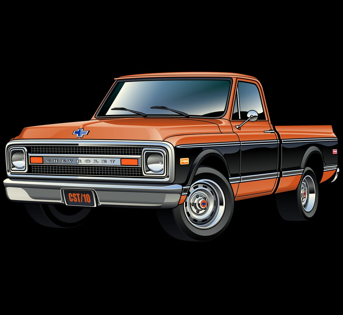 Customer photo review of Custom Drawing Style Small Truck Drawing