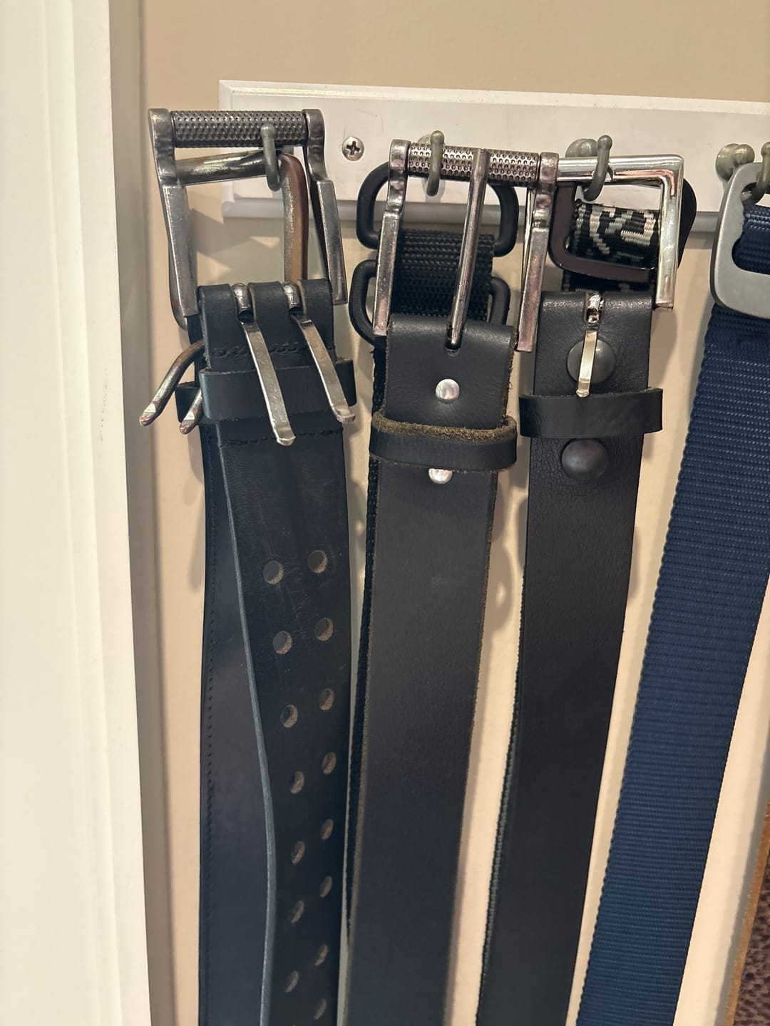 Customer photo review of The Crest Belt - Slim Black 35mm 100% Full-Grain Leather Belt