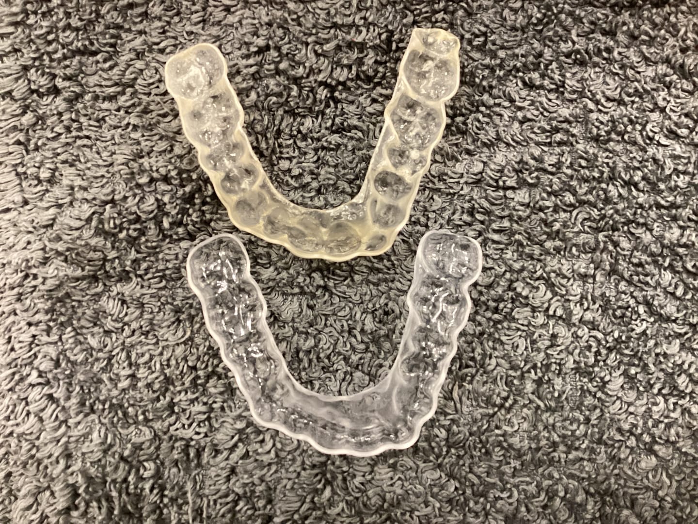 Customer photo review of Clear Custom Night Guard