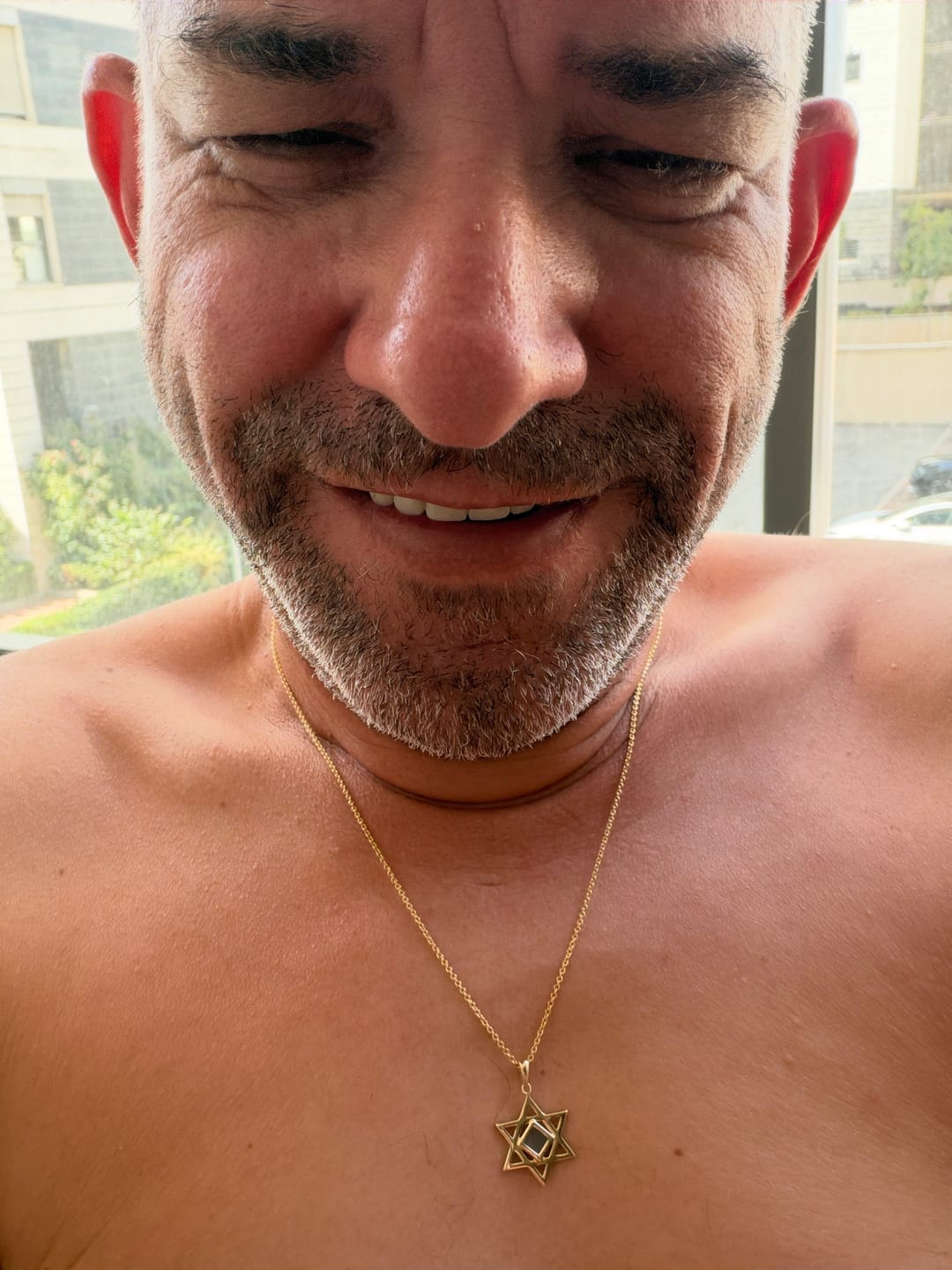 Customer photo review of Star of David Necklace for Men