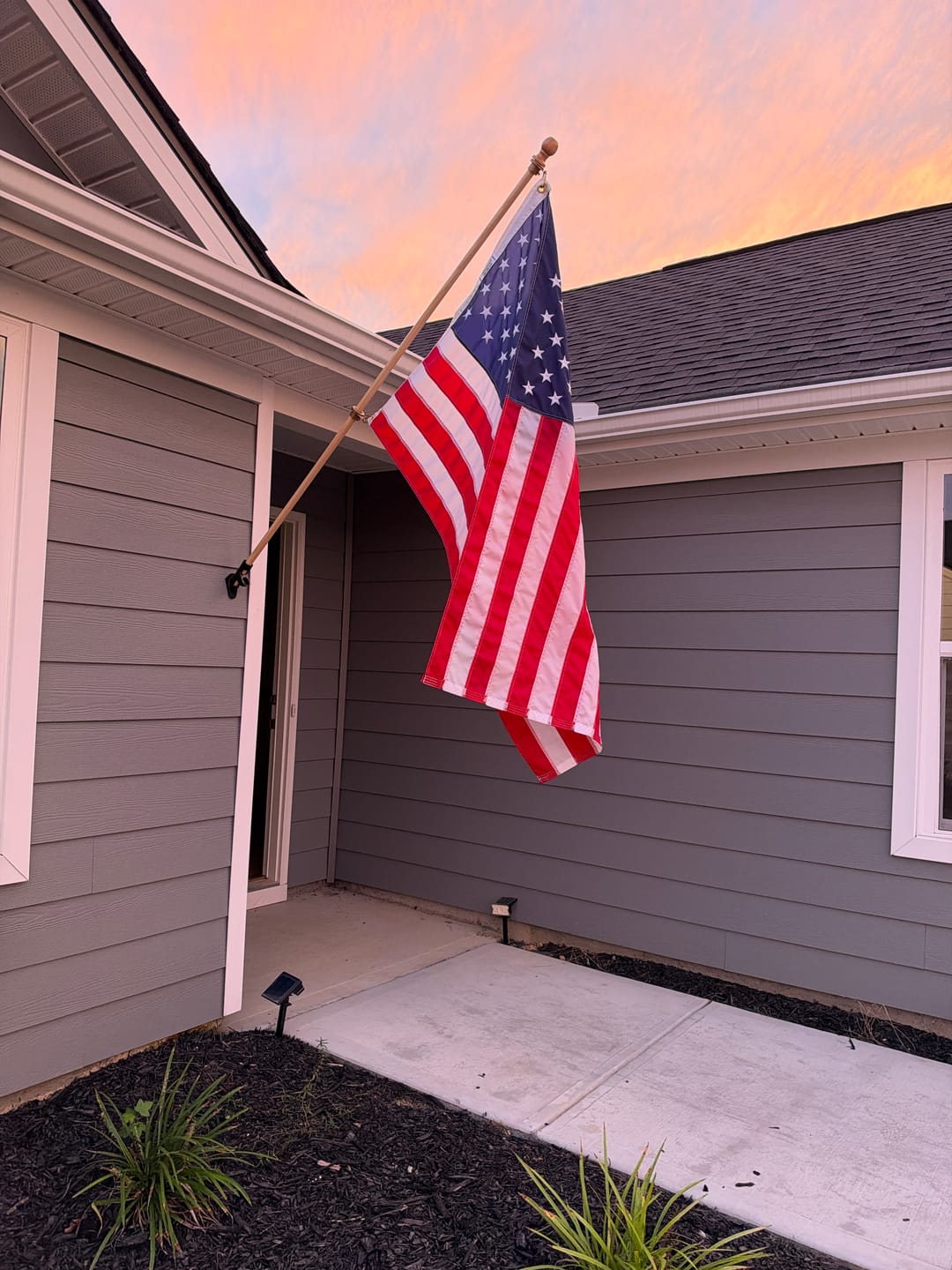 Customer photo review of 3' x 5' American Flag Set