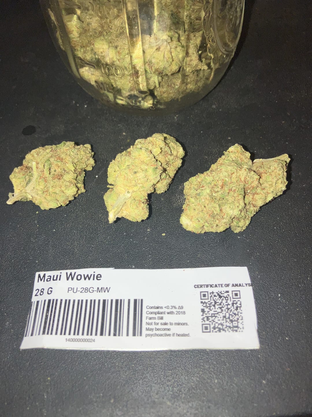 Customer photo review of Puffaroo - Maui Wowie - 28 Grams - Sativa