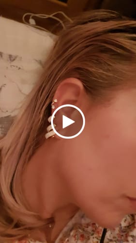 Recensione con video di un cliente su Set 6 Orecchini Pavé