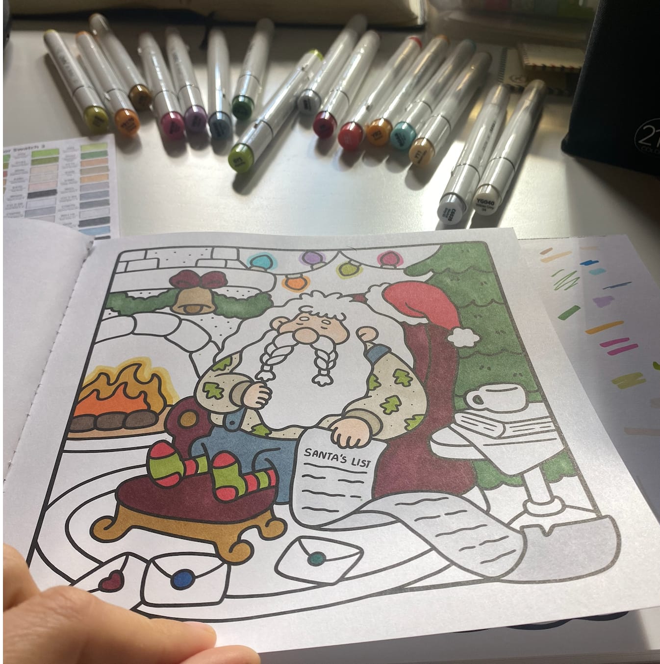 Customer photo review of Ohuhu Spiral-Bound Marker Pad for Alcohol Markers