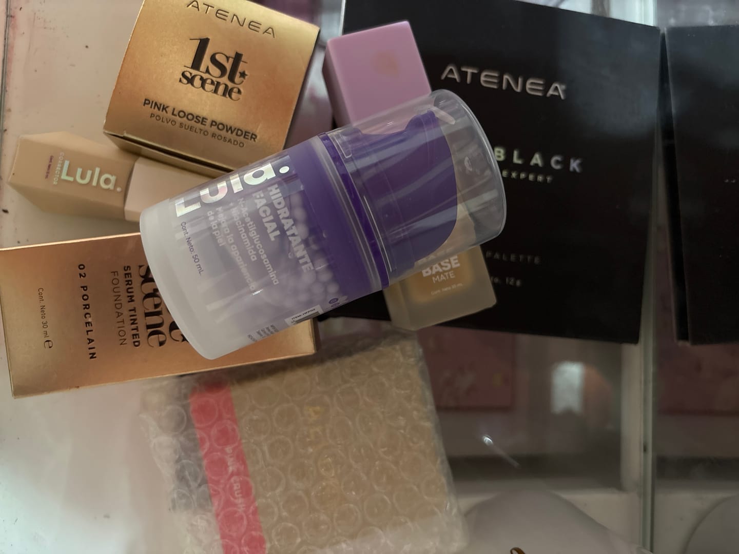 Customer photo review of Hidratante Facial con perlas