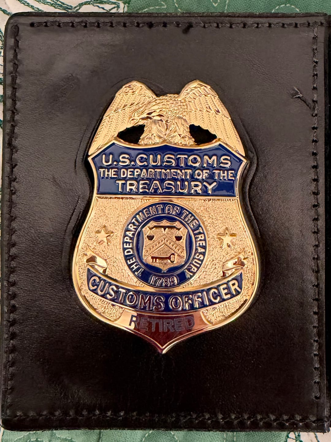 Customer photo review of Custom Badge Number Charges
