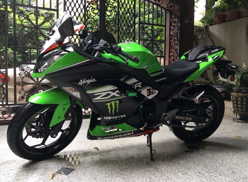 Customer photo review of Ninja 300R 2013 - 2017 Green Fairing
