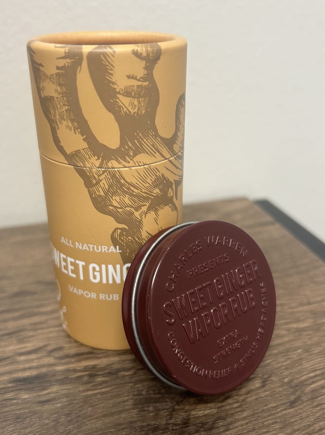 Customer photo review of Extra Strength Sweet Ginger Vapor Rub [Compact]