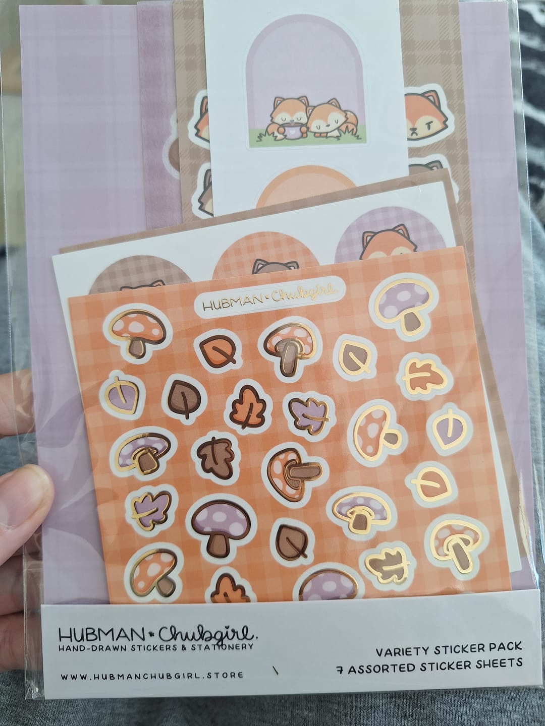 Customer photo review of (Pre-order) Autumn Foxes Variety Sticker Pack