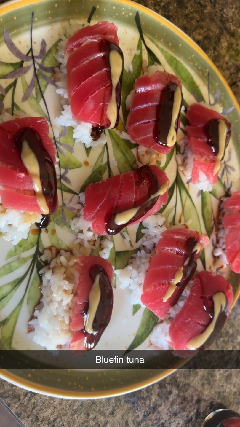 Customer photo review of Wild Bluefin Tuna Akami Saku Block - Sushi-Grade Lean Bluefin
