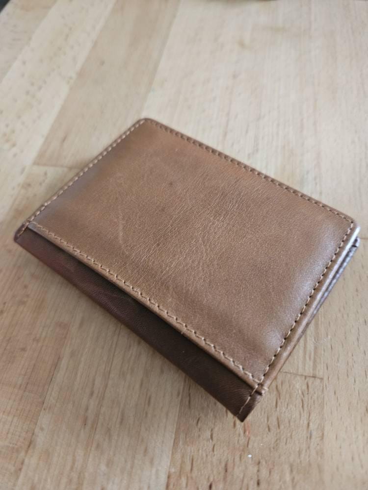 Customer photo review of Leather Card Holder For Men - Gino Tuscan