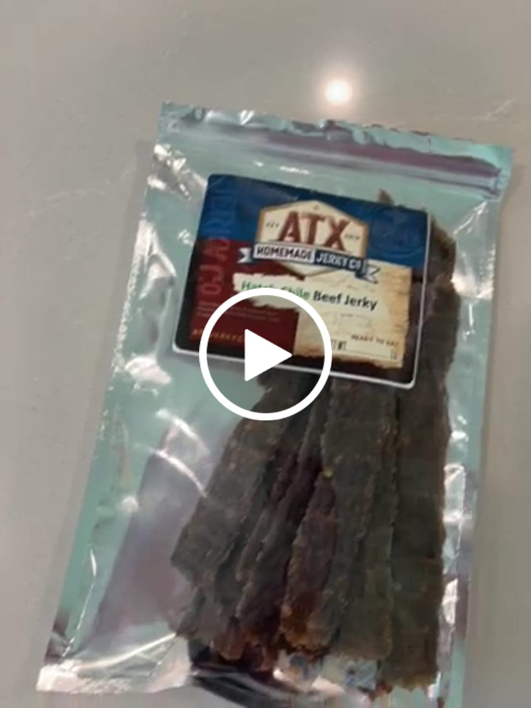 Customer video review of Spicy Hatch Chile Beef Jerky