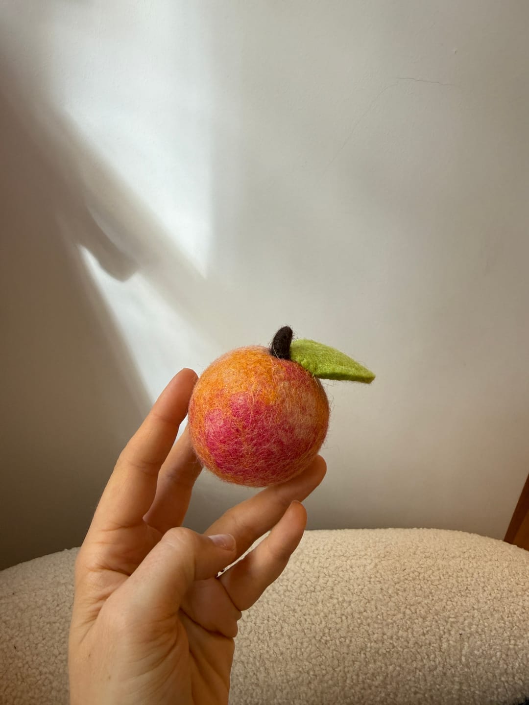 Customer photo review of Felt Peach Fruit
