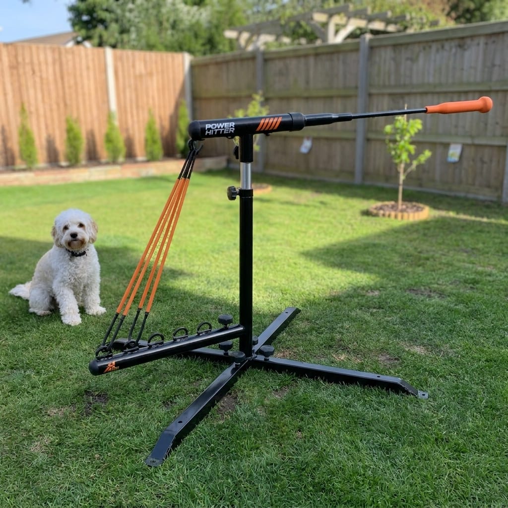 Customer photo review of Self-Resetting Batting Tee
