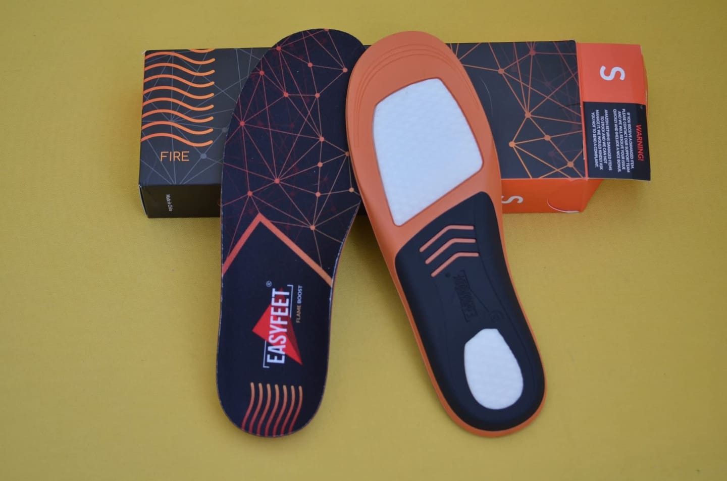 Customer photo review of EASYFEET Flame Boost - Flexible Sport Insoles for Running and Training (Low Arch)
