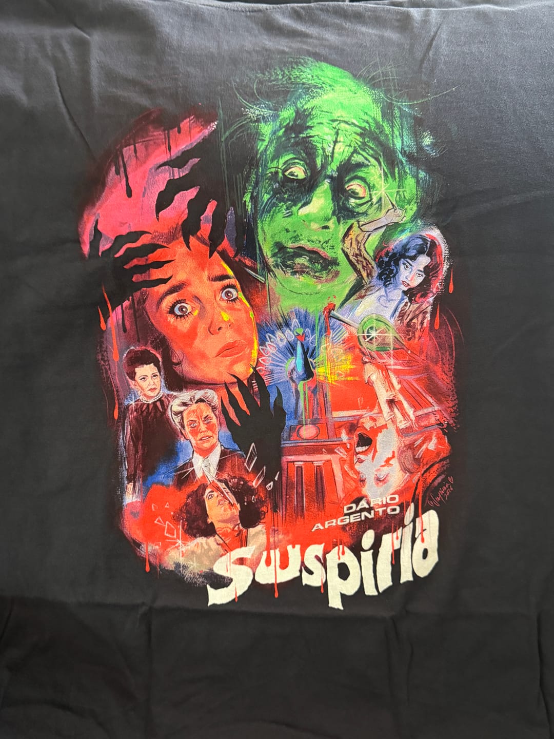 Customer photo review of SUSPIRIA: DEATH IS COMING FOR YOU - T-SHIRT (COMFORT COLORS)