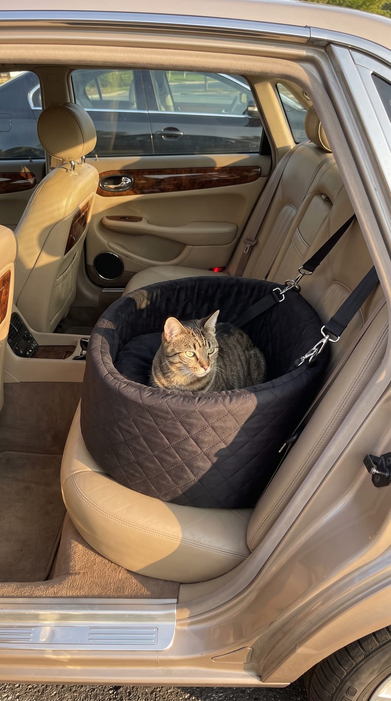 Customer photo review of Cozy Cat Car Seat