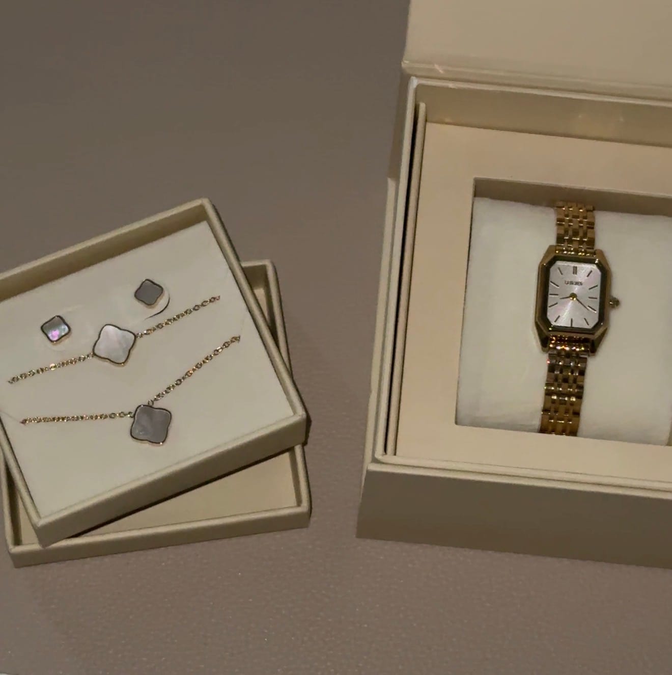 Customer photo review of Flora Gold White Set