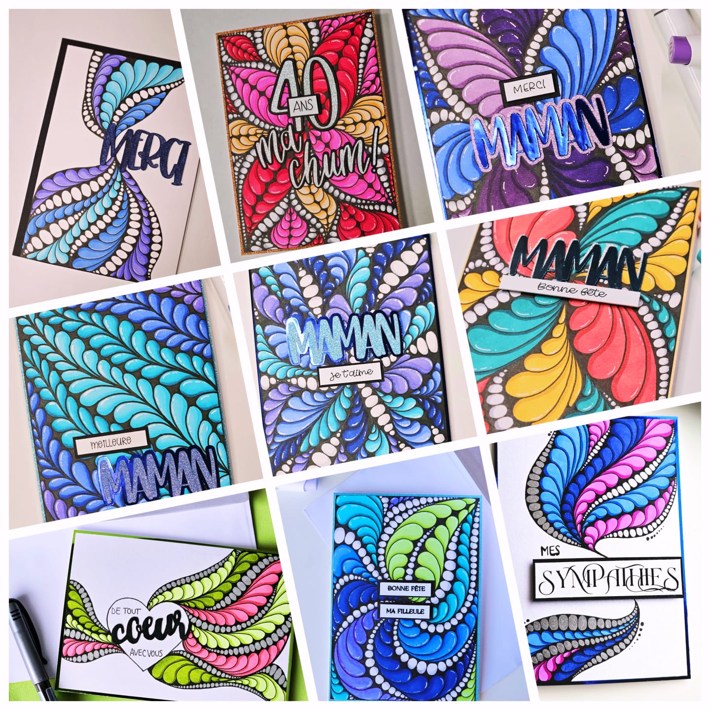 Customer photo review of Ohuhu Honolulu 120 Colors Dual Tips Alcohol Art Markers (New Color Codes)