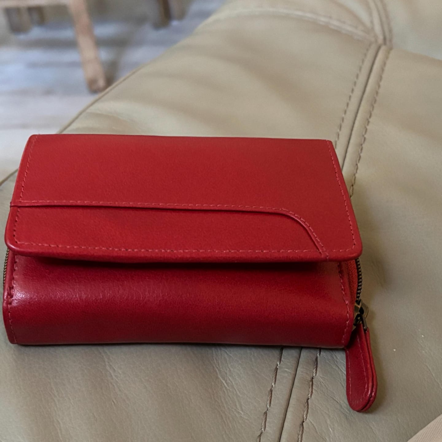 Customer photo review of Soft Leather Trifold Purse For Women - Velura