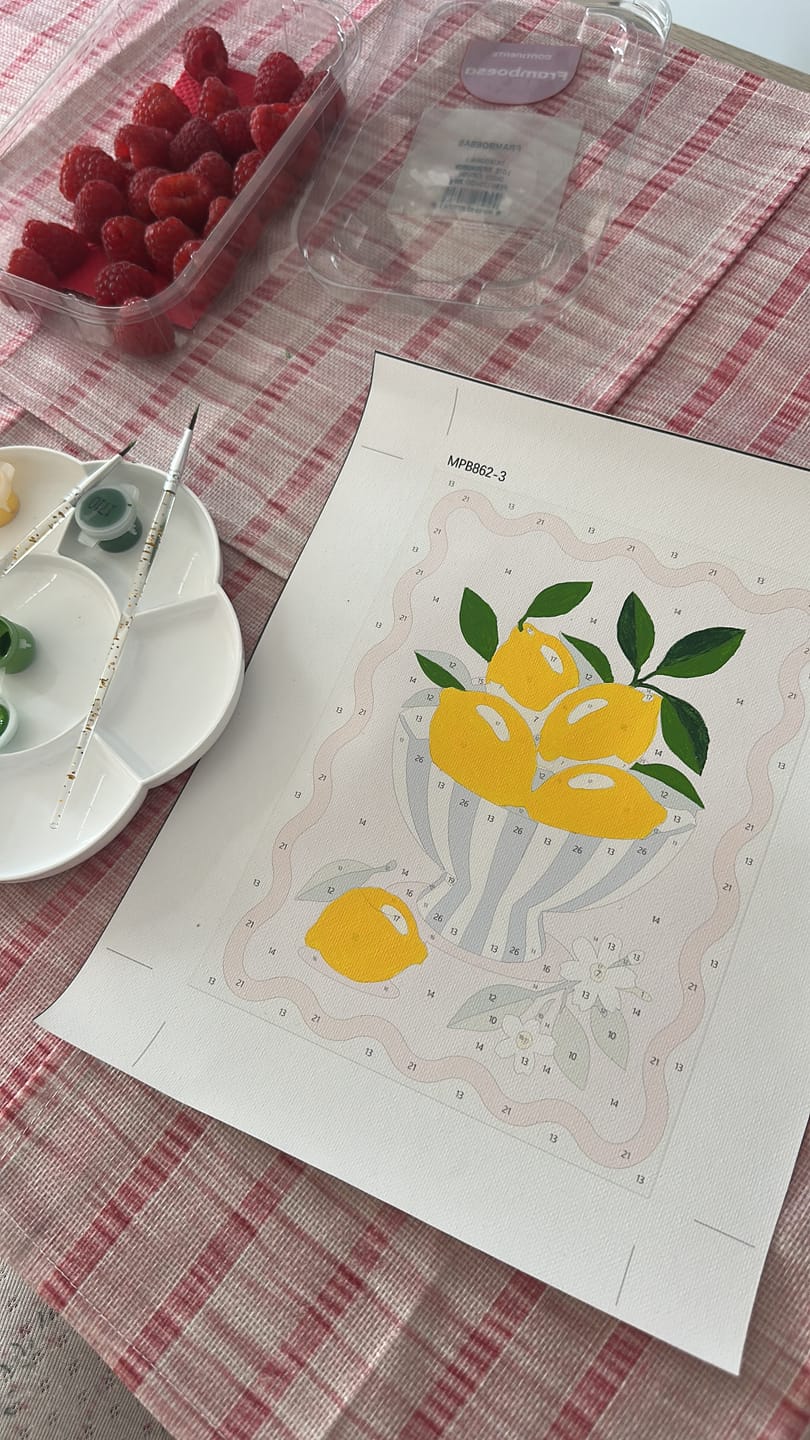 Customer photo review of 6 Mini Paintings - Lemon Tree Set