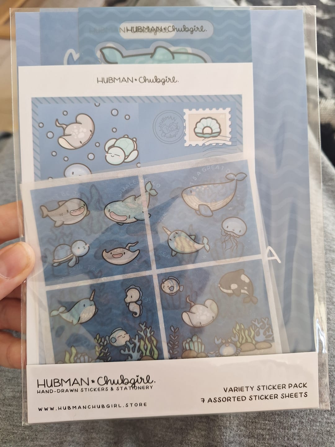 Customer photo review of Deep Blue Sea Variety Sticker Pack