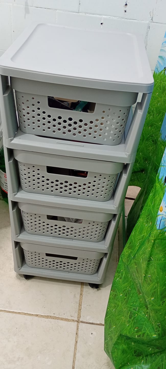 Customer photo review of Cajon Organizador 4 Cajones Cocina Baño Plástico