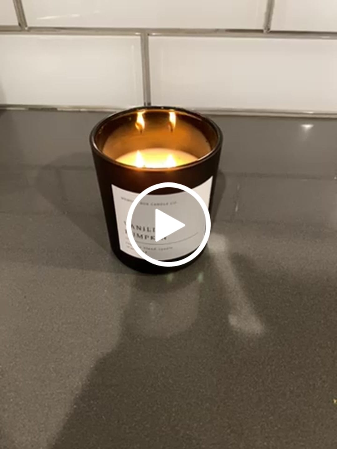 Customer video review of Vanilla + Pumpkin 10 oz. Candle