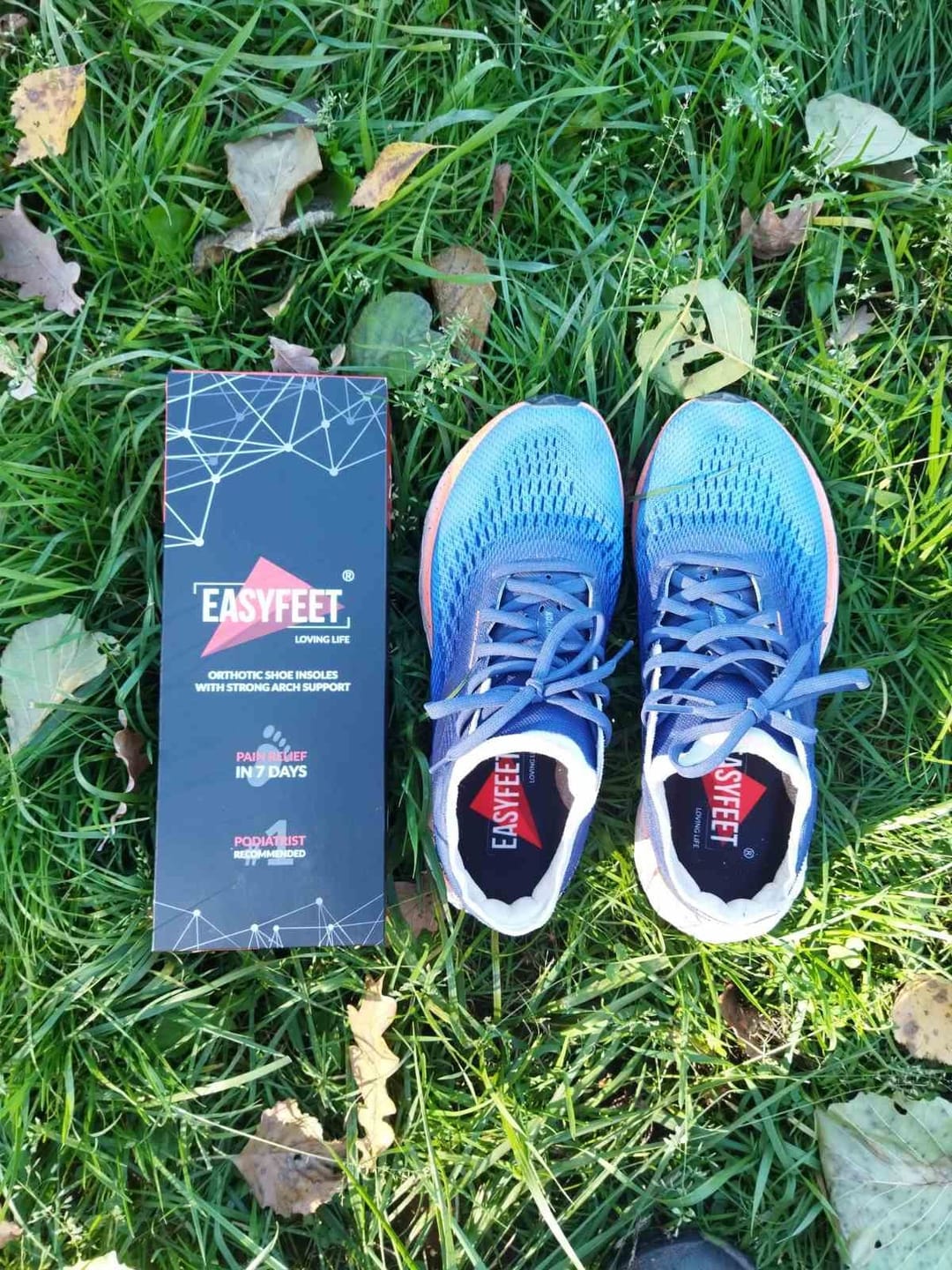 Customer photo review of EASYFEET Black Model - Firm Arch Support Insoles for Plantar Fasciitis Relief (High Arch)