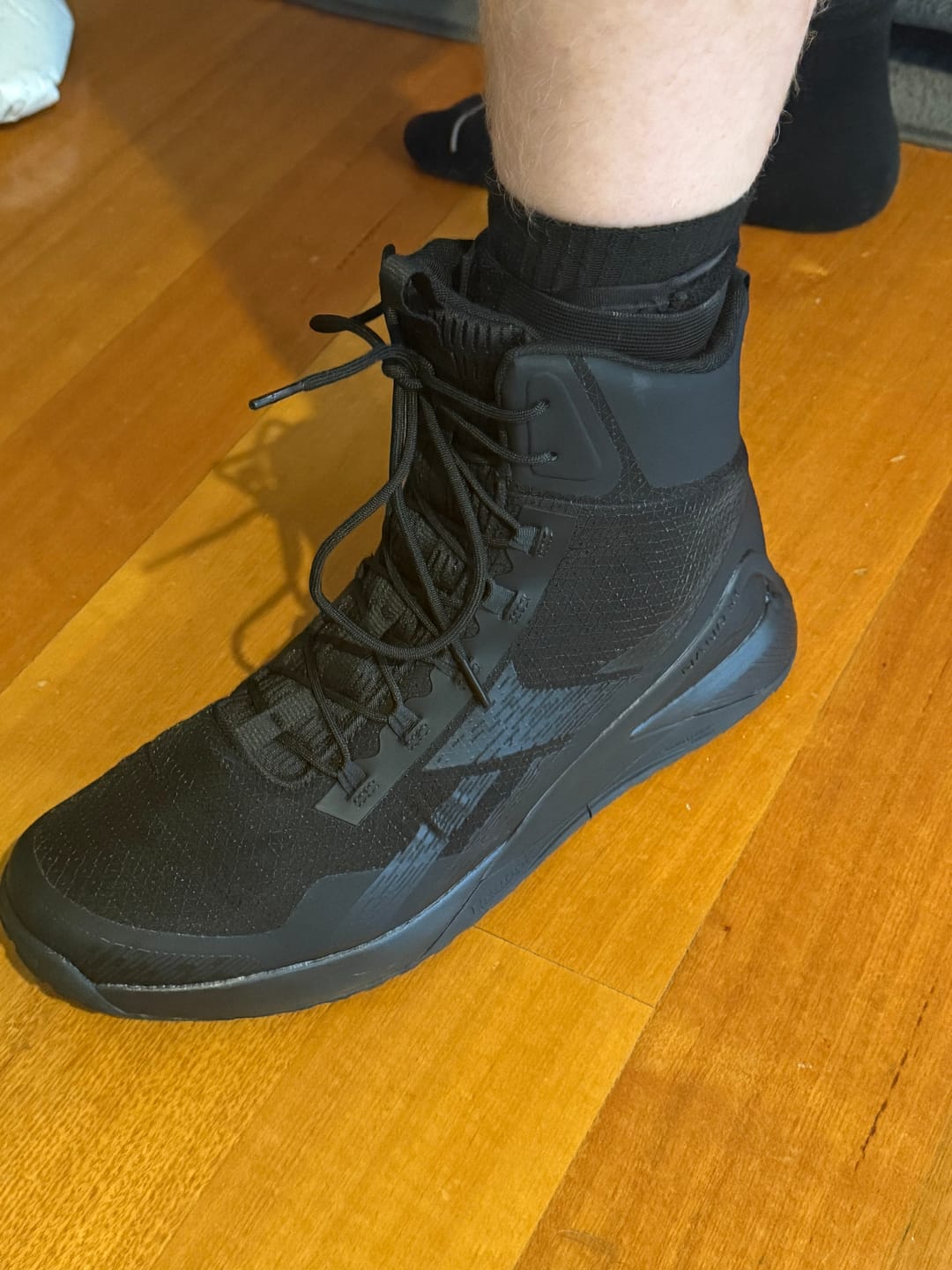 Customer photo review of Reebok - Nano X1 Adventure Men's 6" Tactical Boot with Side Zipper - Black