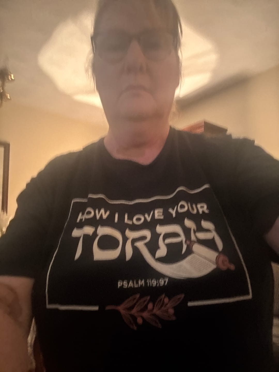 Customer photo review of Love Your Torah T-Shirt